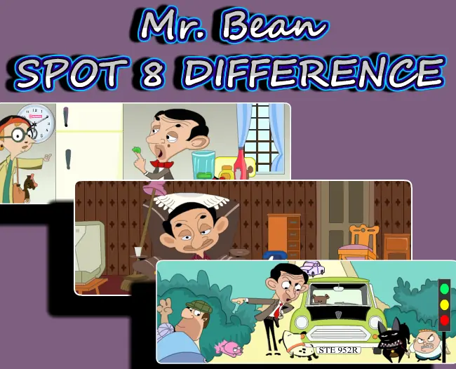 Mr. Bean: Spot 8 Difference logo