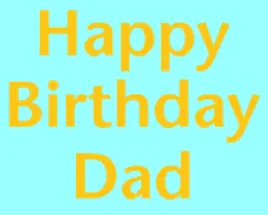 My Bald Dad's Birthday logo