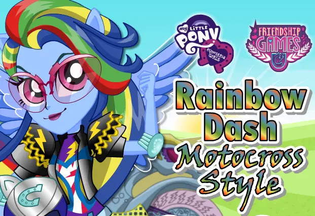 My Little Pony Equestria Girls: Friendship Games - Rainbow Dash Motocross Style logo