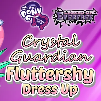 My Little Pony Equestria Girls Legend of Everfree Crystal Guardian Fluttershy Dress Up logo