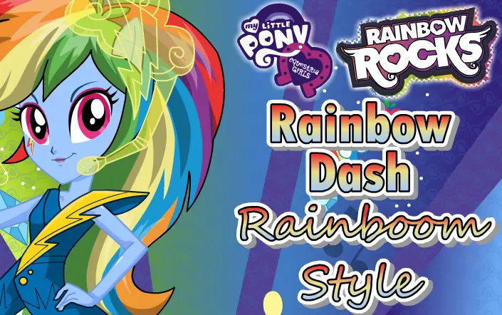 My Little Pony Equestria Girls: Rainbow Rocks - Rainbow Dash Rainboom Style logo