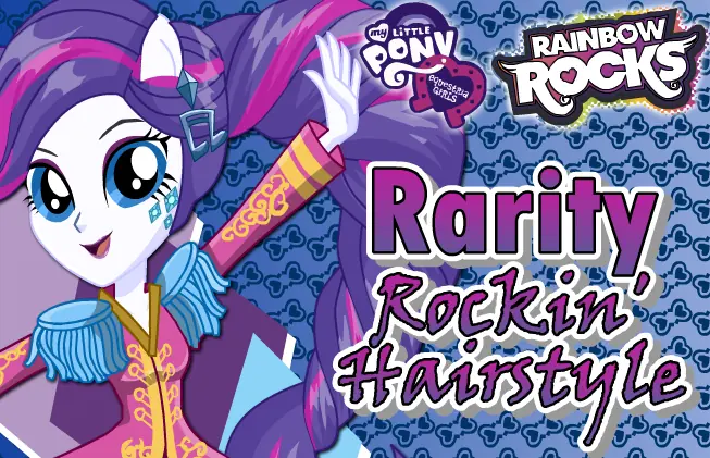 My Little Pony Equestria Girls: Rainbow Rocks - Rarity Rockin' Hairstyles logo