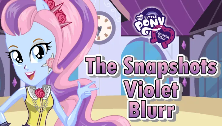 My Little Pony Equestria Girls: The Snapshots Violet Blurr logo
