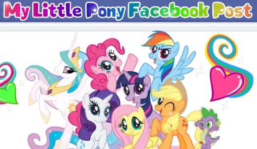 My Little Pony Facebook Post logo