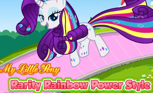 My Little Pony Rarity Rainbow Power Style logo