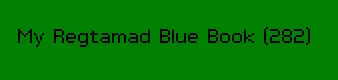 My Regtamad Blue Book logo