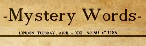 Mystery Words logo
