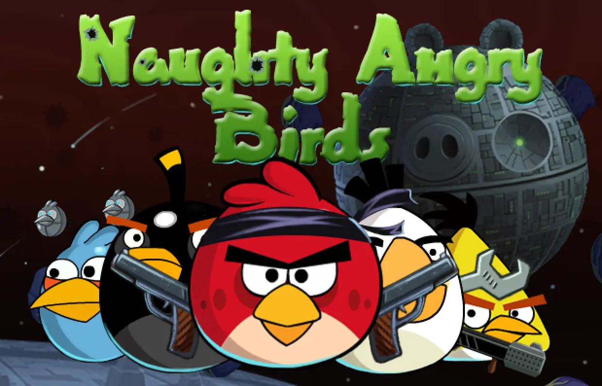 Naughty Angry Birds logo
