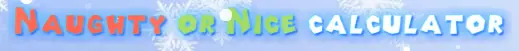 Naughty or Nice Calculator logo