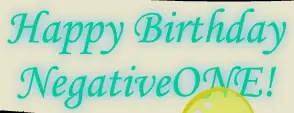 NegativeONE's Birthday Bash logo