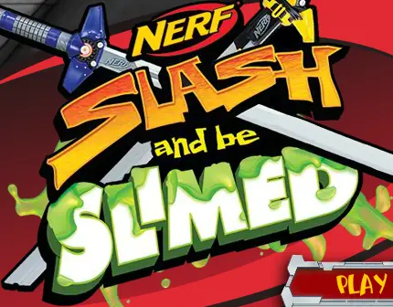 Nerf: Slash and be Slimed logo