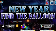 New Year Find The Balloon logo