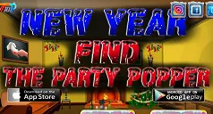 New Year Find The Party Popper logo
