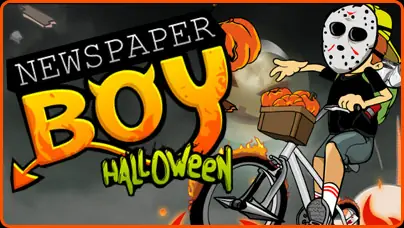 Newspaper Boy Halloween logo