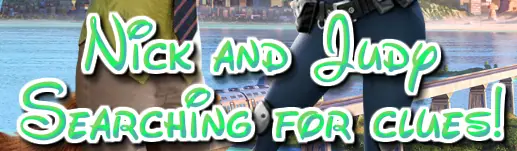 Nick and Judy Searching for Clues! logo