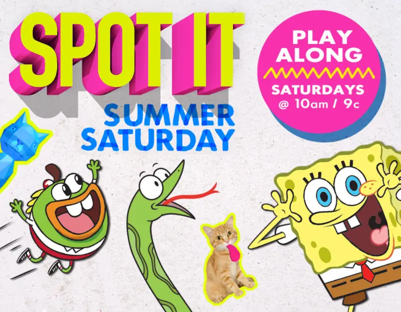 Nickelodeon: Spot It Summer Saturday logo