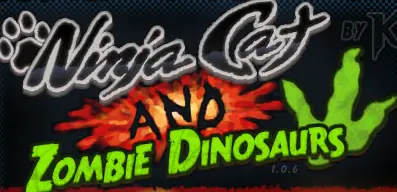 Ninja Cat and Zombie Dinosaurs logo