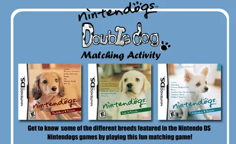 Nintendogs Double Dog Matching Activity logo
