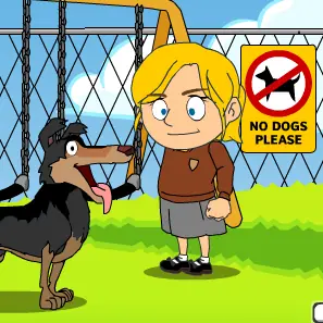 No dogs! logo