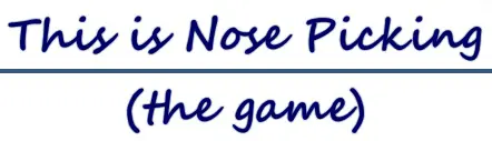 Nose Picking (the game) logo