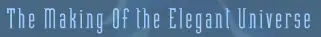 NOVA: The Making Of "The Elegant Universe" logo
