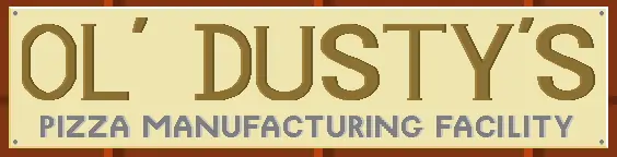 Ol' Dusty's Pizza Manufacturing Facility logo
