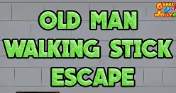 Old Man Walking Stick Escape logo