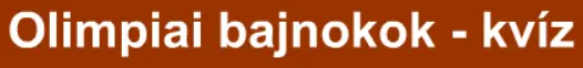 Olimpiai Bajnokok - Kvíz logo