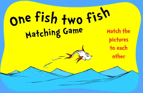 One Fish Two Fish Matching Game logo