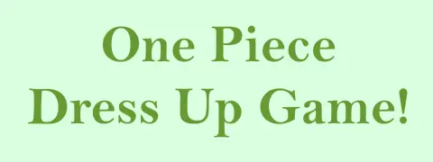 One Piece Dress Up Game logo