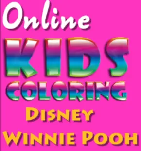 Online Kids Coloring Disney Winnie Pooh logo