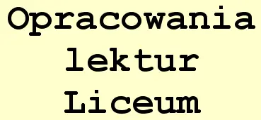 Opracowania lektur - Liceum logo