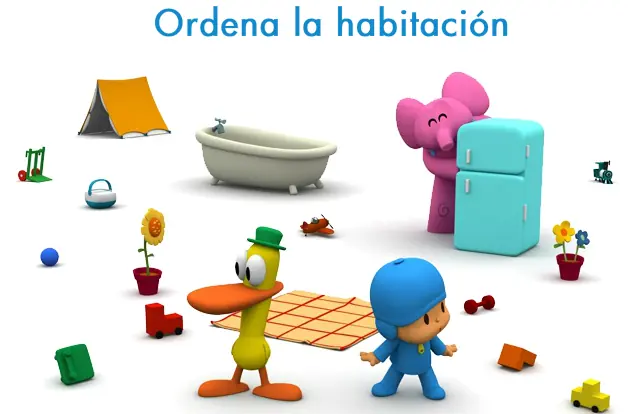 Ordena la habitación con Pocoyo logo