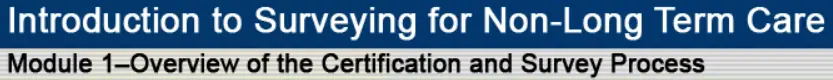 Overview of the Certification and Survey Process logo