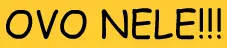 Ovo Nele! logo