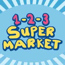 1-2-3 Supermarket logo