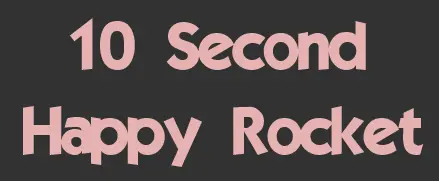 10 Second Happy Rocket logo