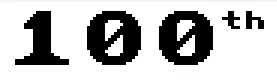 100th logo