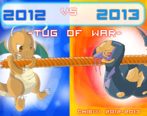 2012 vs 2013 Tug of War logo