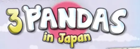 3 Pandas in Japan logo