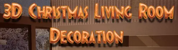 3D Christmas Living Room Decoration logo