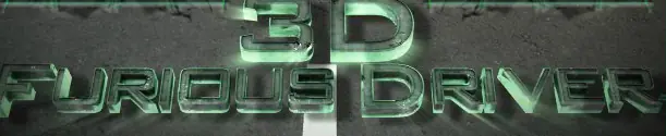 3d furious driver logo