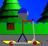 3D scooter logo