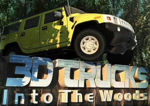 3D Trucks Into The Woods logo