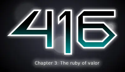 416 Chapter 3: The ruby of valor logo