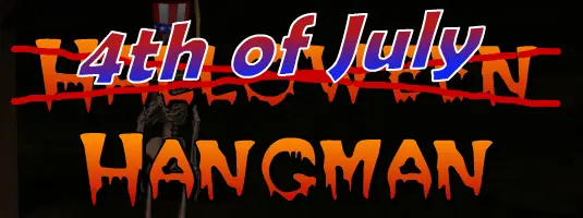 4th of July Hangman logo
