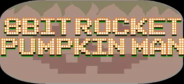 8-Bit Rocket Pumpkin Man logo