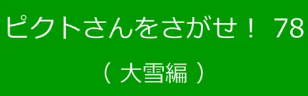 ピクトさんをさがせ！78（大雪編） logo