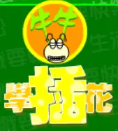 牛牛學插花 logo