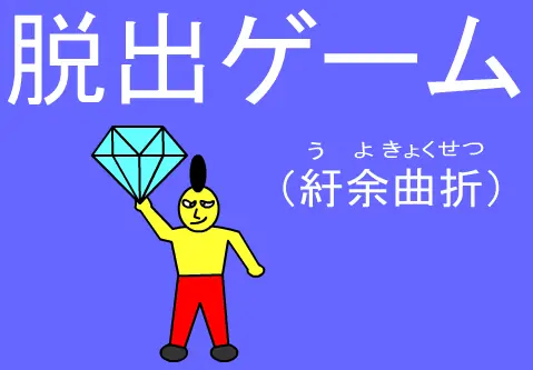 脱出ゲーム（紆余曲折） logo
